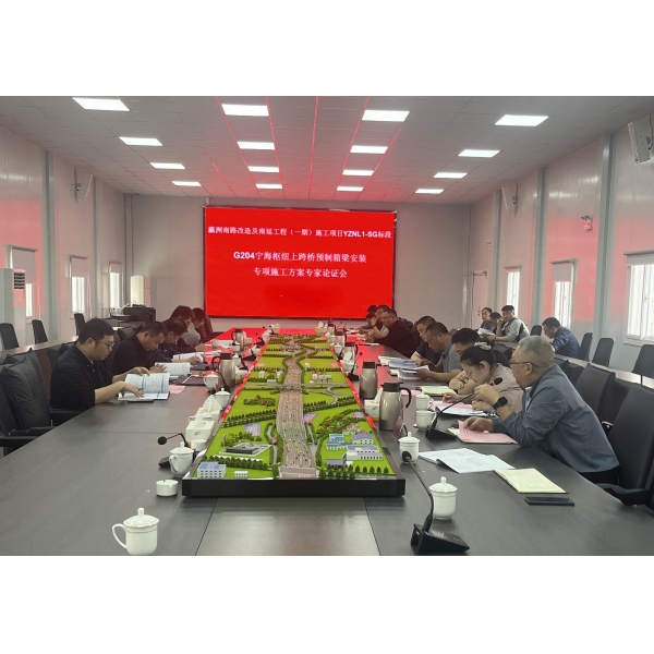 瀛洲南路改造及南延工程（一期）预制箱梁专项施工方案通过专家评审