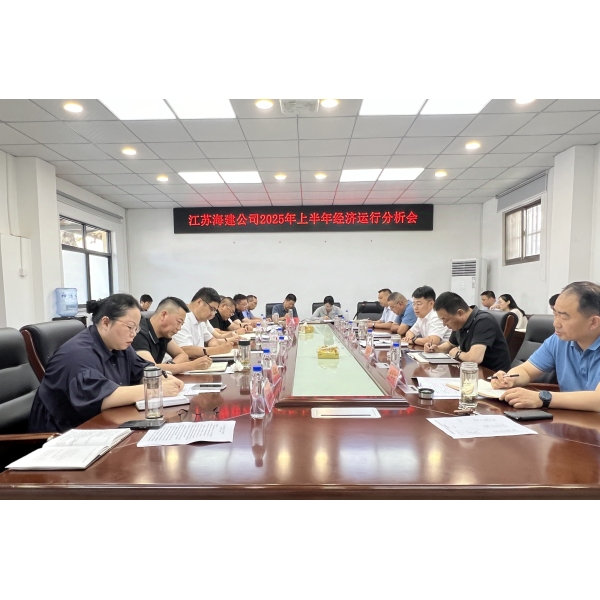江苏海建公司召开2025年上半年经济运行分析会