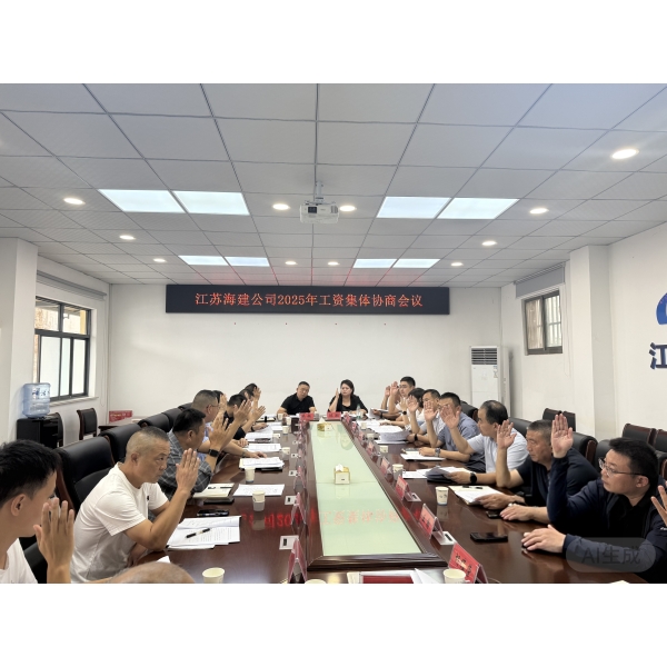 江苏海建公司召开2025年工资集体协商会议