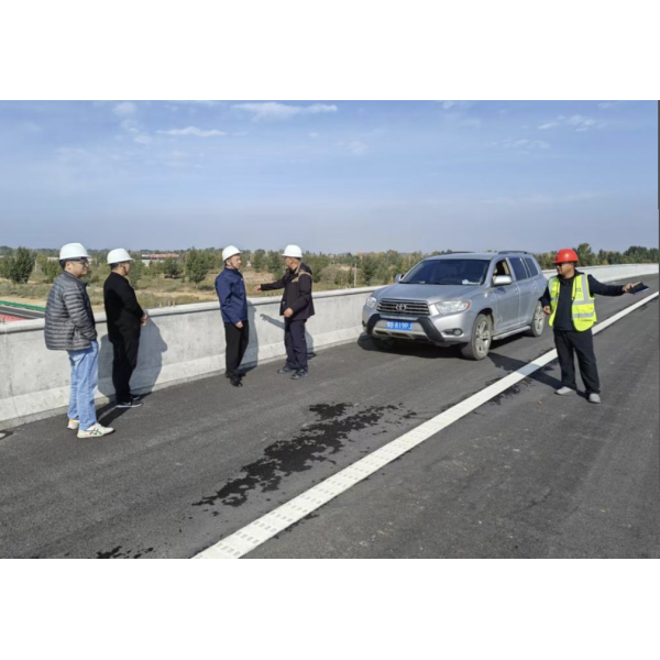 江苏海建公司领导率队赴鄂尔多斯专项检查 S24昭君互通工程