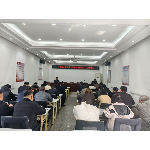 海建公司纪委组织开展《国有企业领导人员廉洁从业规定》专题培训