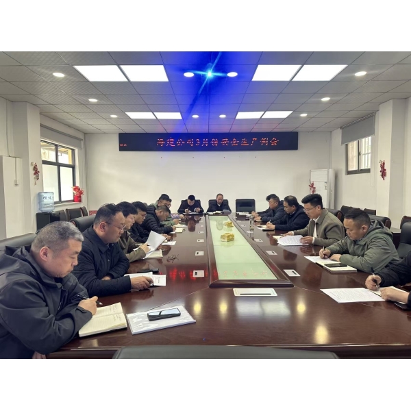 海建公司召开3月份安全生产工作例会